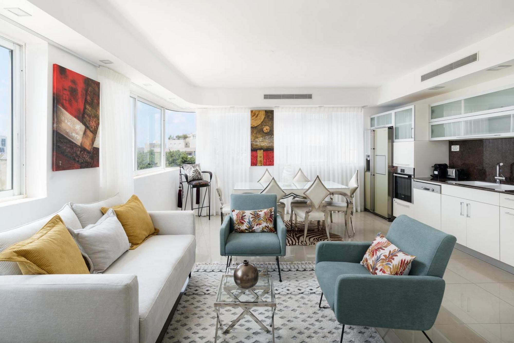 Penthouse With Panoramic View By Feelhome Тель-Авив Экстерьер фото