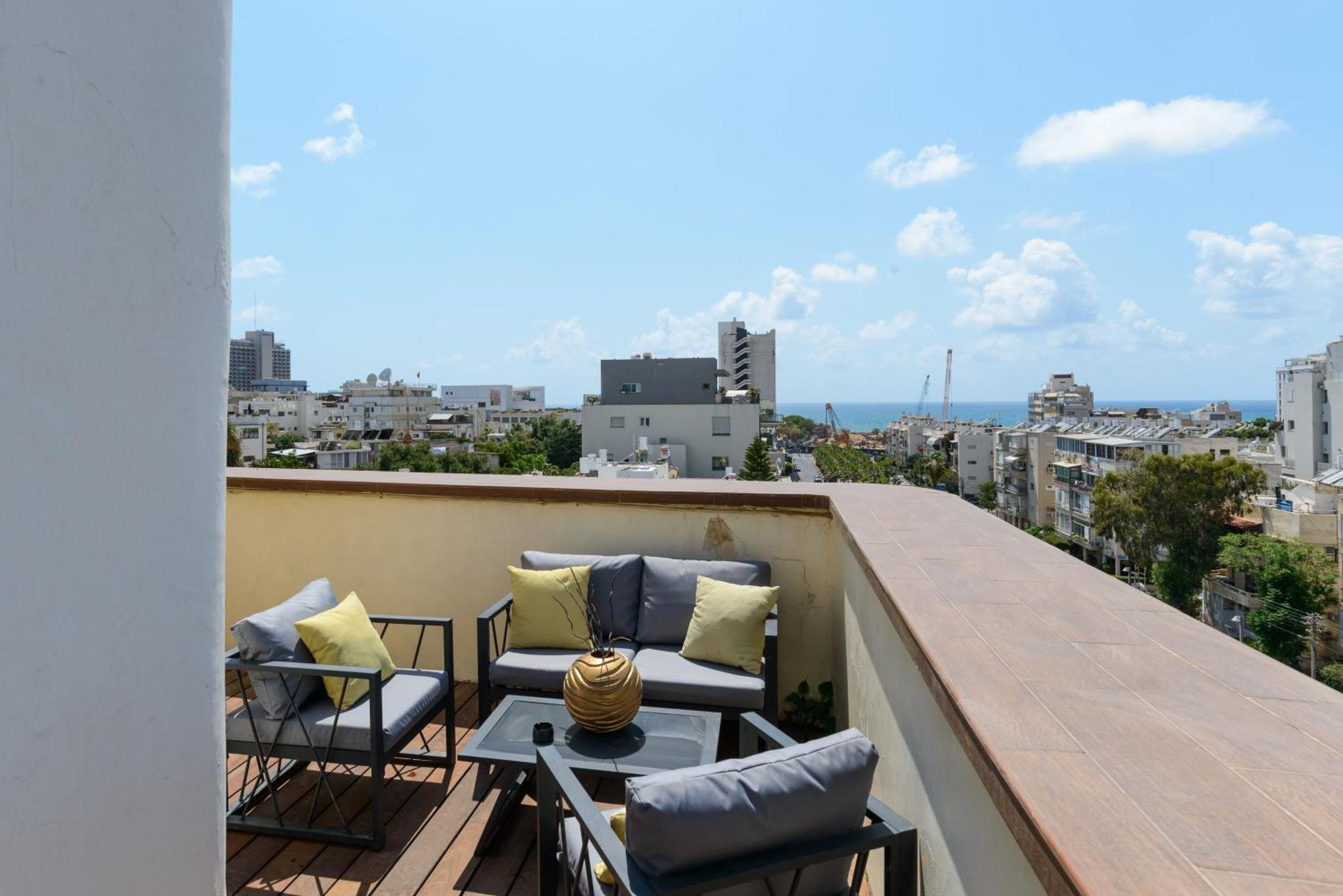 Penthouse With Panoramic View By Feelhome Тель-Авив Экстерьер фото