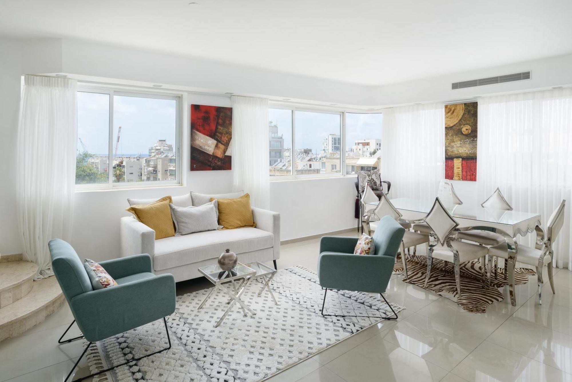 Penthouse With Panoramic View By Feelhome Тель-Авив Экстерьер фото