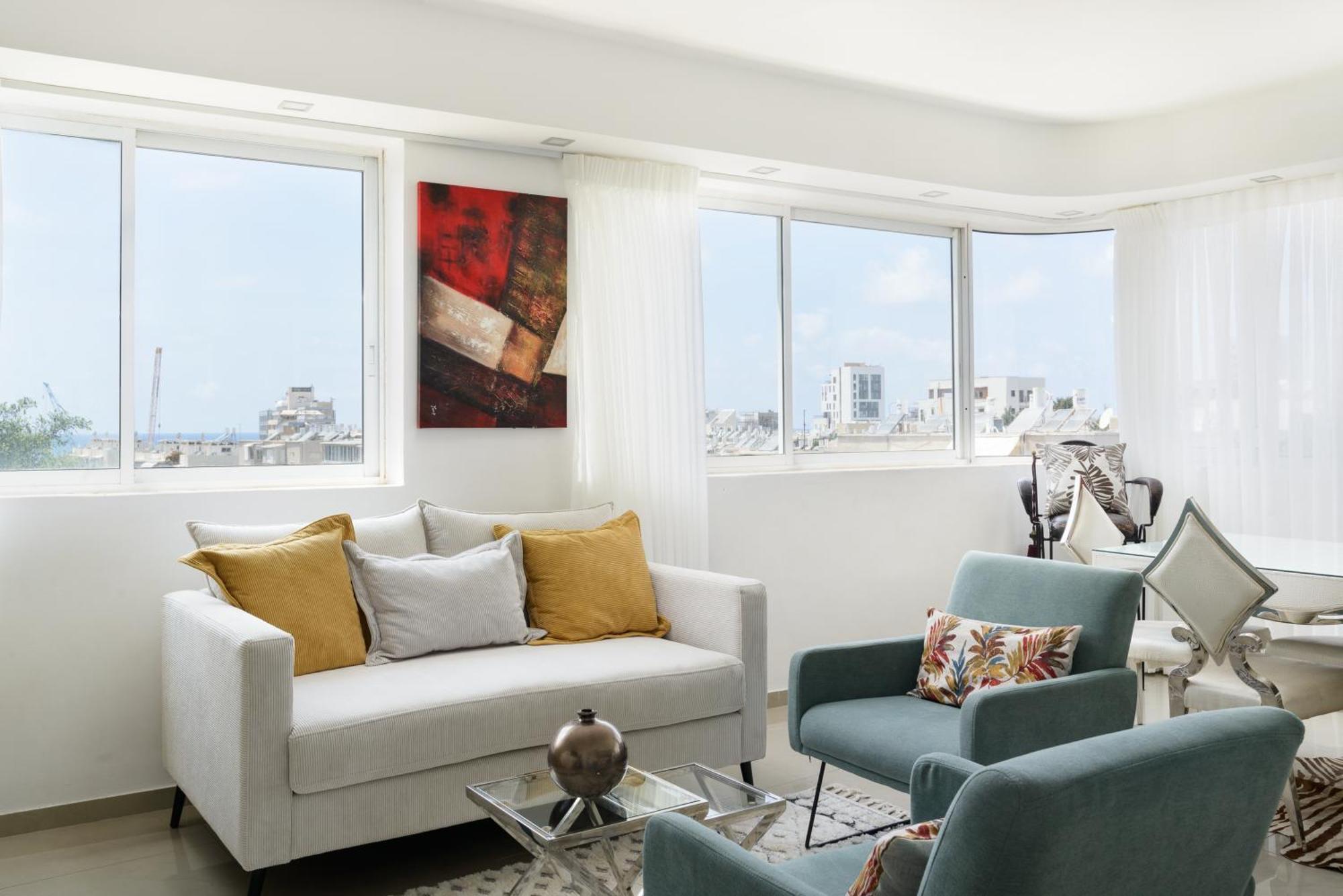Penthouse With Panoramic View By Feelhome Тель-Авив Экстерьер фото