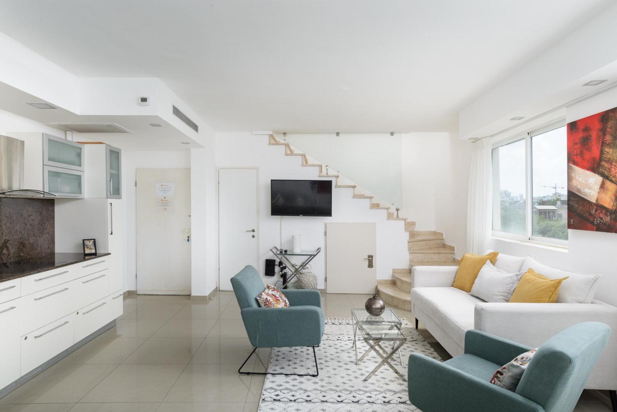 Penthouse With Panoramic View By Feelhome Тель-Авив Экстерьер фото